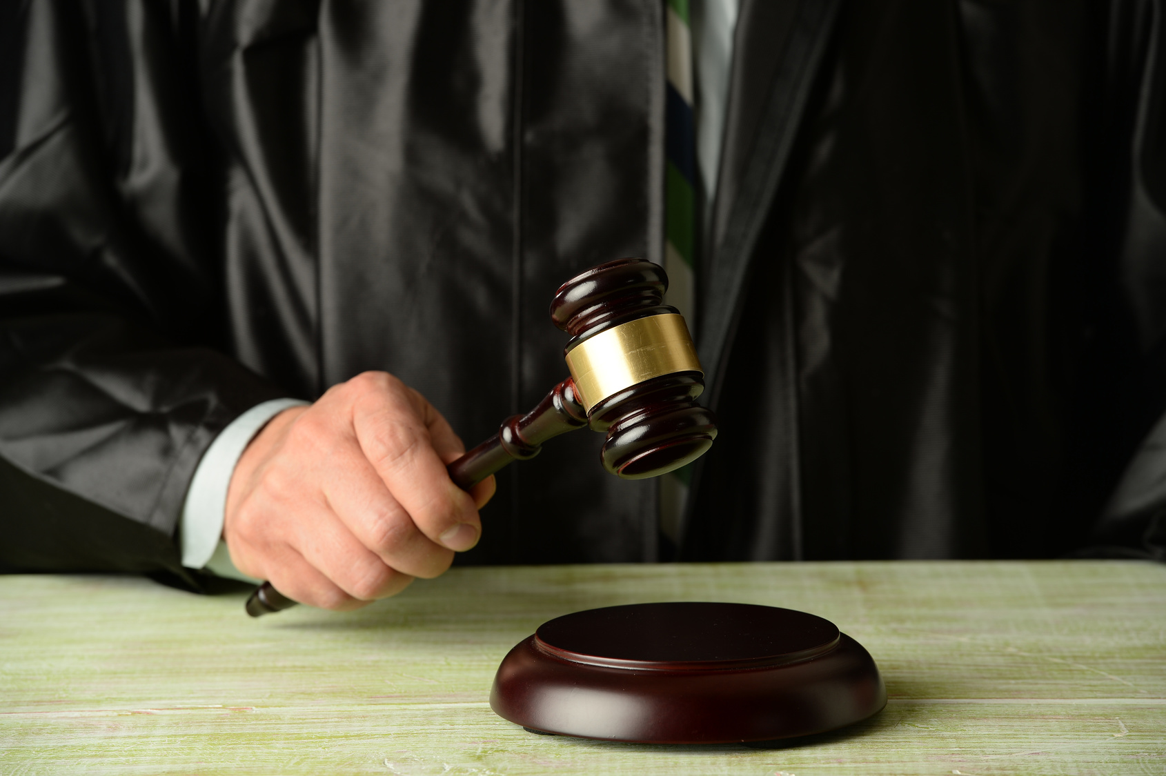 Judge Hitting With A Gavel